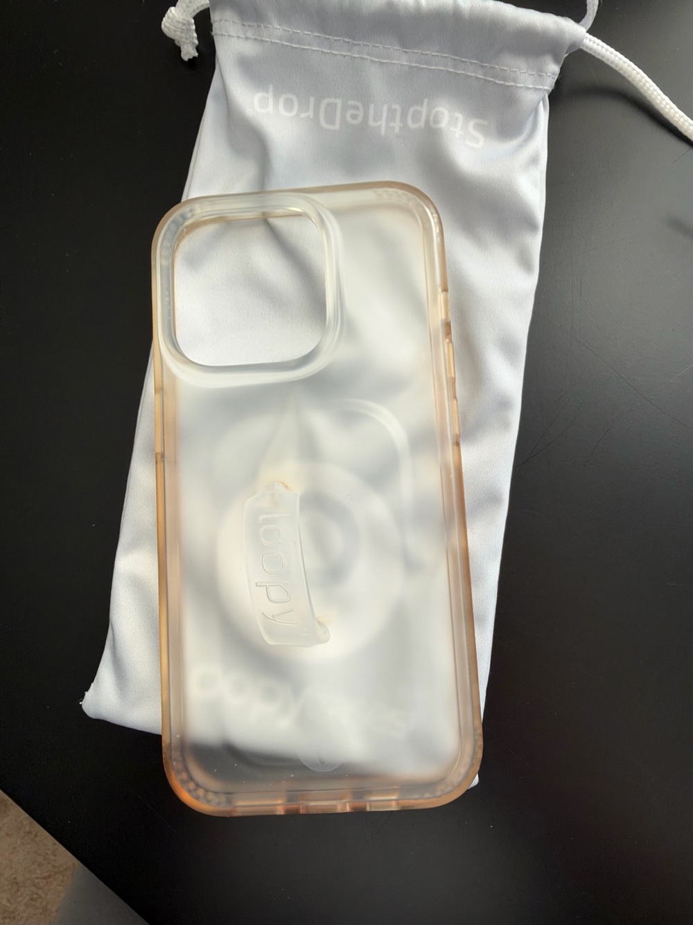Loopy Frosted Clear Phone Case IPhone 15Pro Righty